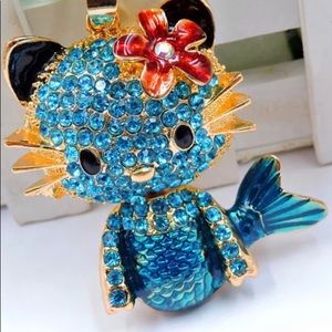 Betsey Johnson Mermaid Kitty  Free 1 w’purchase